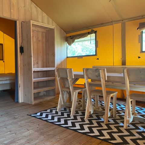 Tente en toile et en bois 5 personnes