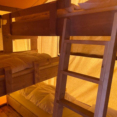 Tente en toile et en bois 5 personnes