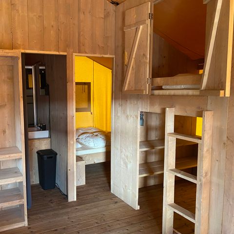 Tente en toile et en bois 6 personnes