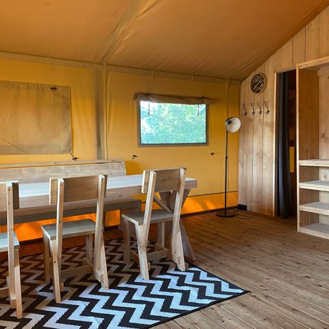 Tente en toile et en bois 6 personnes