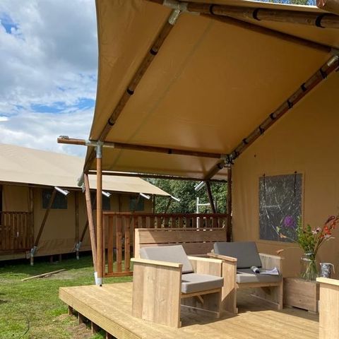 Tente en toile et en bois 6 personnes