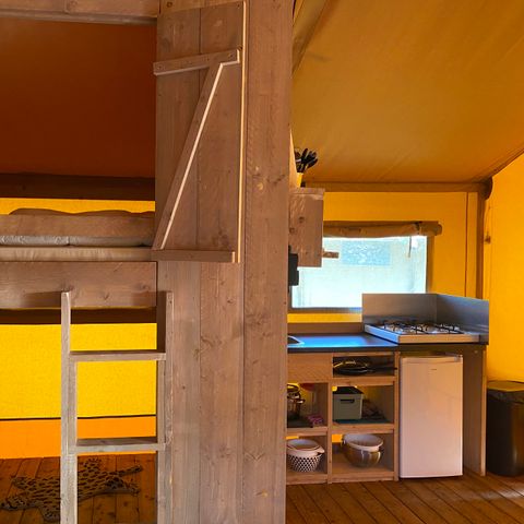 Tente en toile et en bois 6 personnes