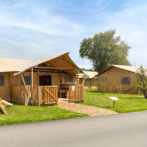 Tente en toile et en bois 6 personnes - Tente d'aventure