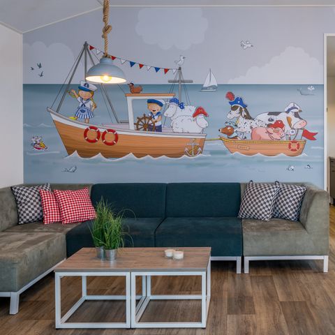 BUNGALOW 6 personnes - Maison de péniche Fien & Teun avec lit d'enfant