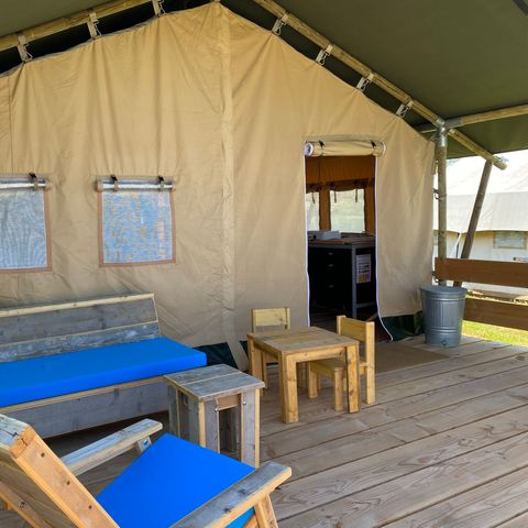 TENTE TOILE ET BOIS 4 personnes - Lodge Standard