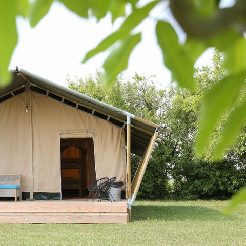 TENTE TOILE ET BOIS 5 personnes - Safari lodge Prestige (max. 2 adultes)