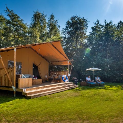 TENTE TOILE ET BOIS 8 personnes - Tente safari Premium