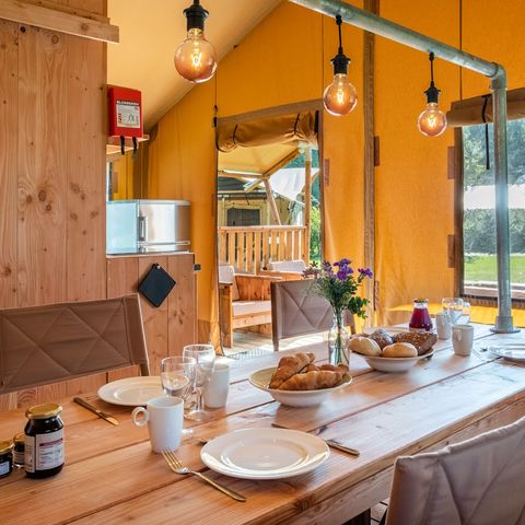 Tente en toile et en bois 5 personnes - Confort