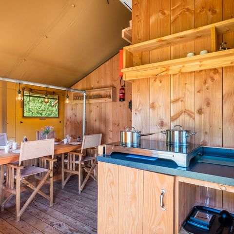 Tente en toile et en bois 5 personnes - Confort
