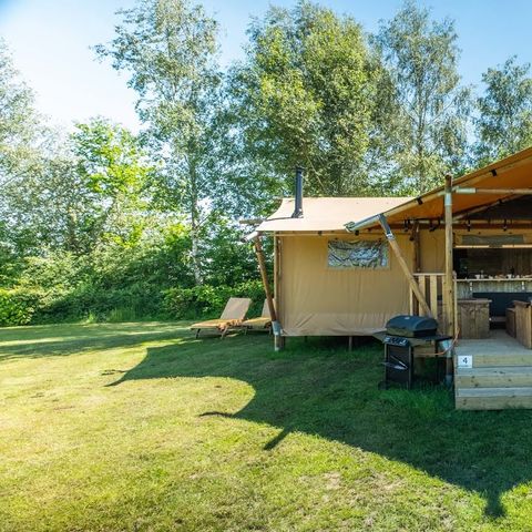 Tente en toile et en bois 5 personnes - Safari lodge Deluxe