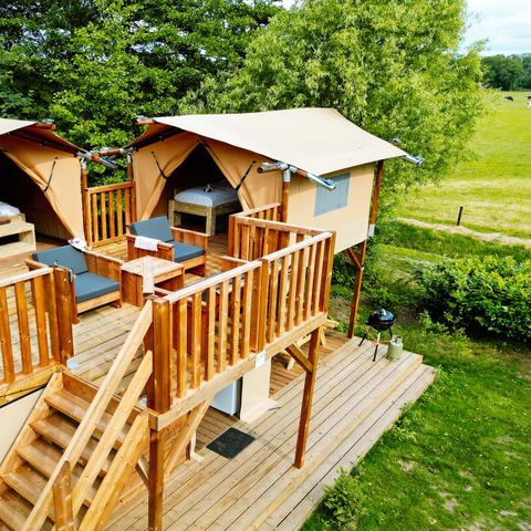 Tente en toile et en bois 6 personnes - Air Dreamer 3 Deluxe
