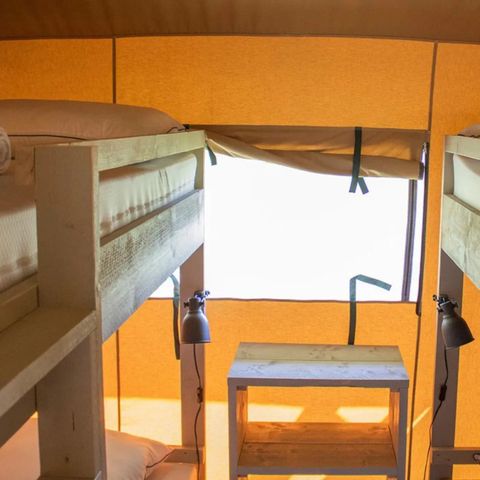 Tente en toile et en bois 6 personnes - Pays