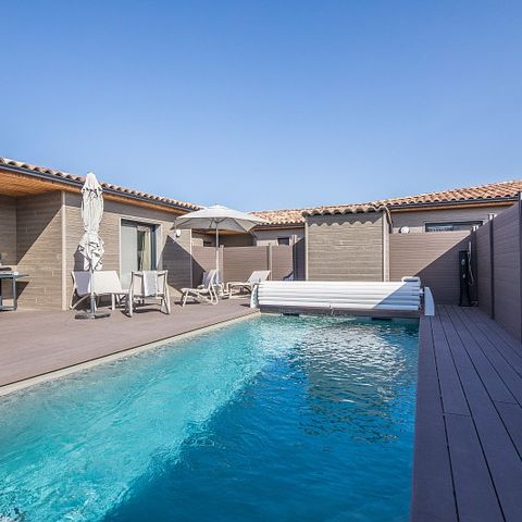 VILLA 6 personnes - - 3 chambres - Climatisation - Piscine privée de 7m - Jardin