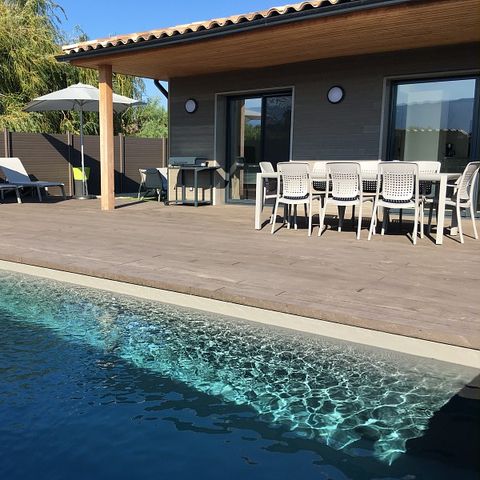VILLA 6 personnes - - 3 chambres - Climatisation - Piscine privée de 7m - Jardin