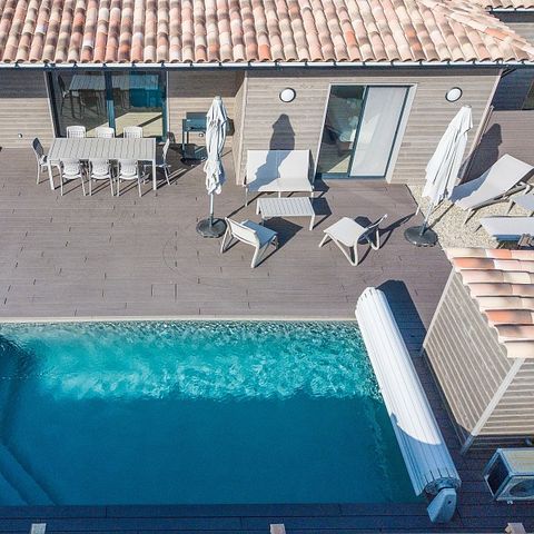 VILLA 6 personnes - - 3 chambres - Climatisation - Piscine privée de 7m - Jardin