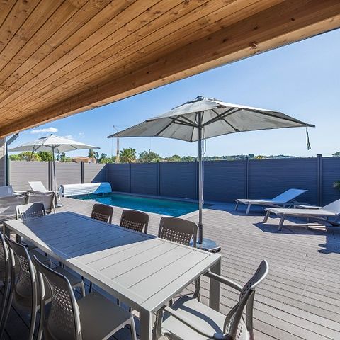 VILLA 8 personnes - - 4 chambres - Climatisation - Piscine privée de 7m - Jardin