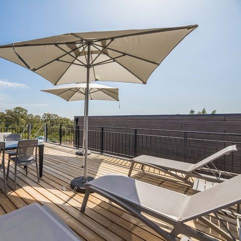 APPARTEMENT 4 personnes - - 1 chambre - Climatisation - Grande terrasse - vue dégagée