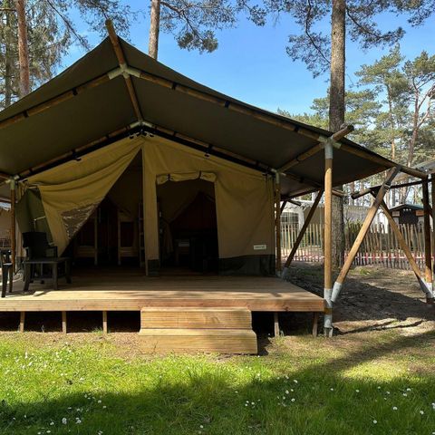 Tente en toile et en bois 4 personnes
