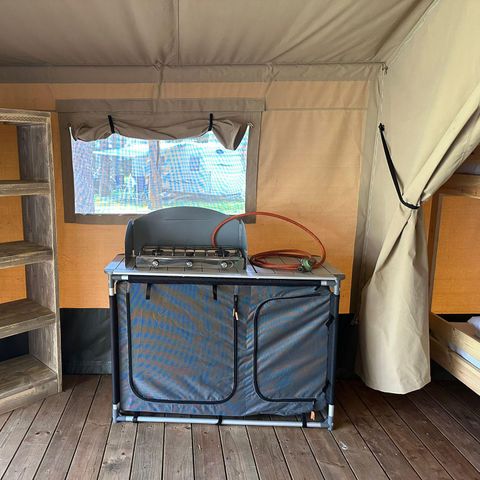 TENTE TOILE ET BOIS 4 personnes