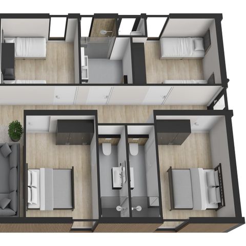 BUNGALOW 8 personnes - Cube forestier