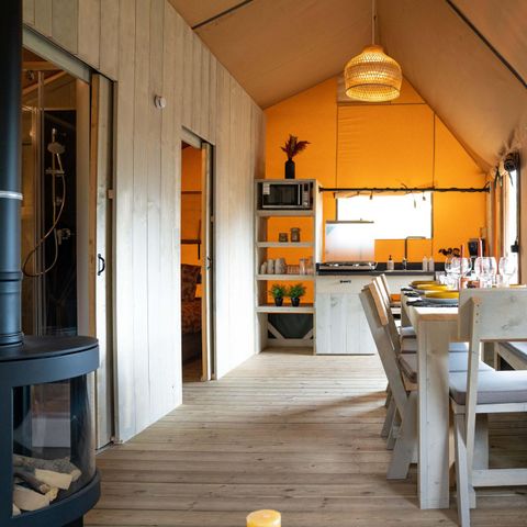 Tente en toile et en bois 8 personnes - Ranger