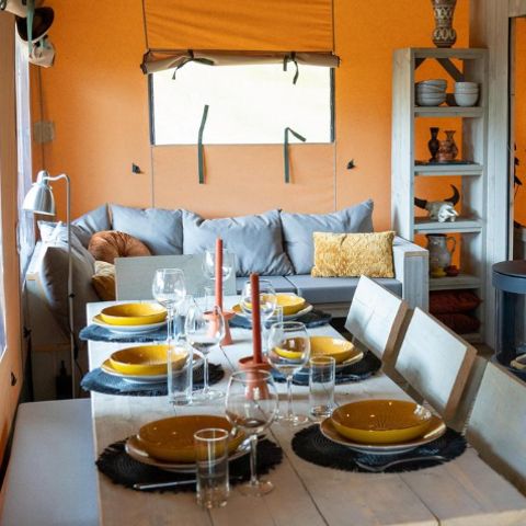 Tente en toile et en bois 8 personnes - Ranger