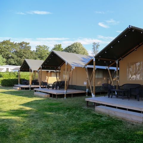 Tente en toile et en bois 6 personnes
