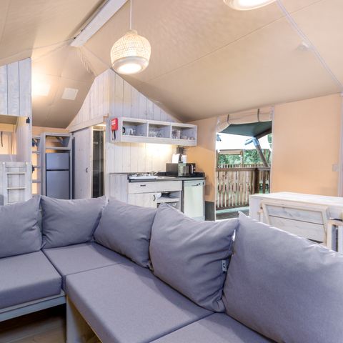 Tente en toile et en bois 7 personnes - Enfants 7STK