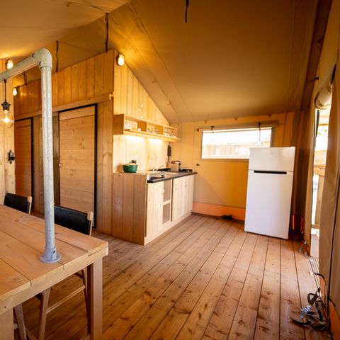 TENTE TOILE ET BOIS 4 personnes - Tente safari