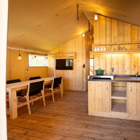 TENTE TOILE ET BOIS 4 personnes - Tente safari