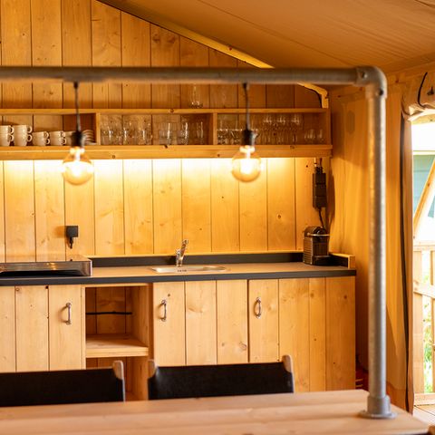 TENTE TOILE ET BOIS 6 personnes - Tente safari