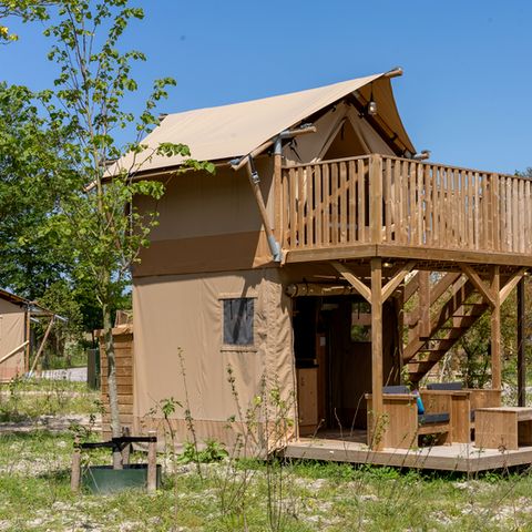 TENTE TOILE ET BOIS 2 personnes