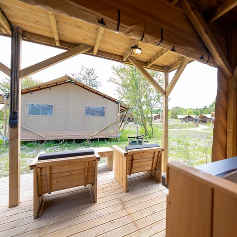 TENTE TOILE ET BOIS 2 personnes - Tente safari