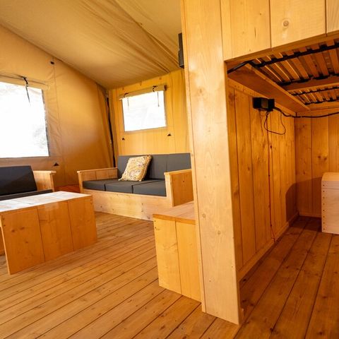 TENTE TOILE ET BOIS 8 personnes - 6-8