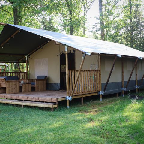 TENTE TOILE ET BOIS 4 personnes - Safari lodge 4 pers