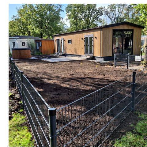 Lodge 4 personnes - Jardin clôturé à Aekinger et jacuzzi – Animaux non admis