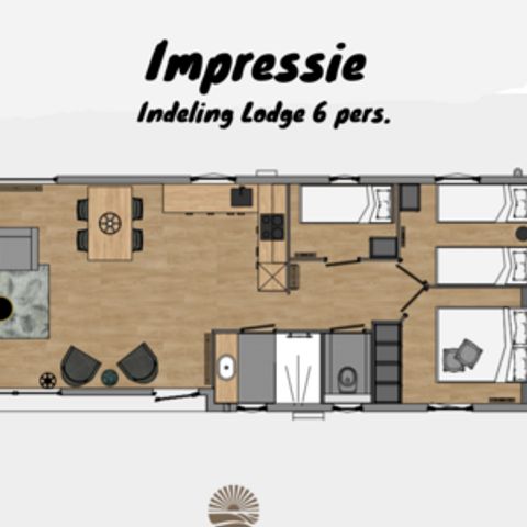 LODGE 6 personnes - Zonneweelde Lodge