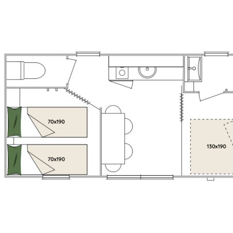 BUNGALOW 4 personnes - Coco Sweet