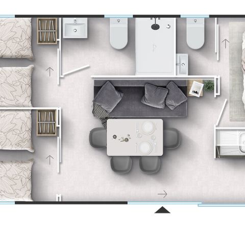 BUNGALOW 6 personnes - Loge