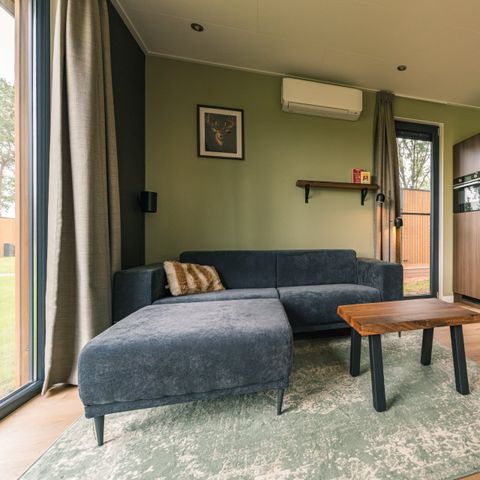 Lodge 2 personnes - Spa avec bain à remous et sauna intérieur