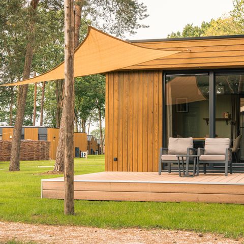 Lodge 2 personnes - Spa avec bain à remous et sauna intérieur