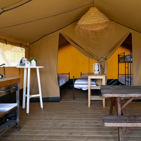 TENTE TOILE ET BOIS 4 personnes - Heeg