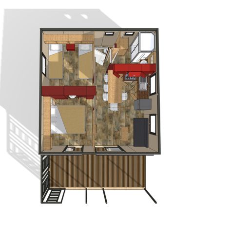 CHALET 6 personnes - Supérieur 2 chambres