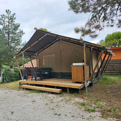 TENTE TOILE ET BOIS 4 personnes