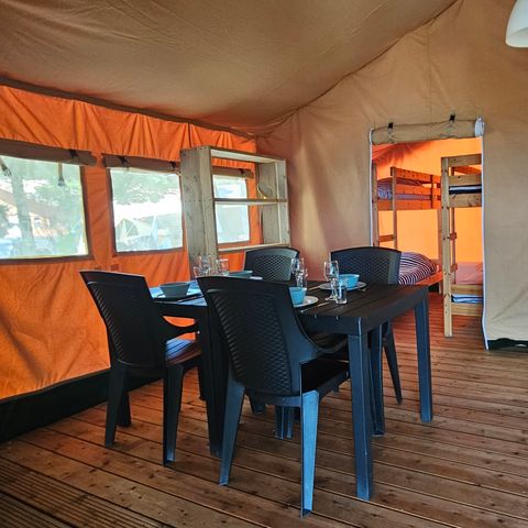 TENTE TOILE ET BOIS 6 personnes