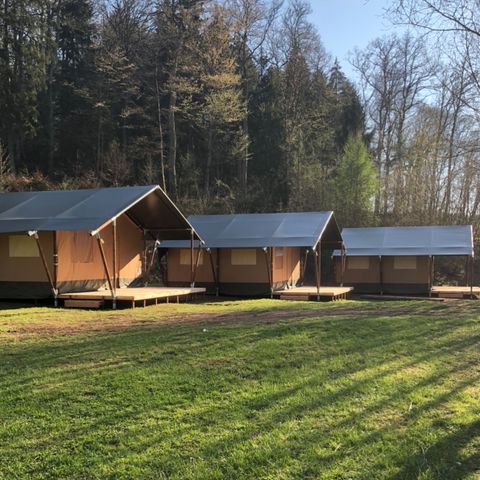 Tente en toile et en bois 6 personnes