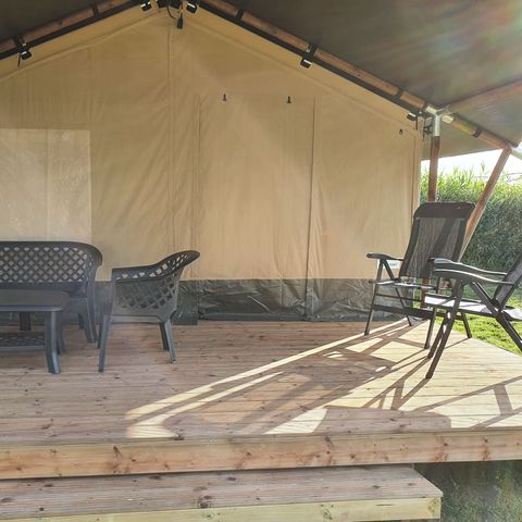 Tente en toile et en bois 4 personnes