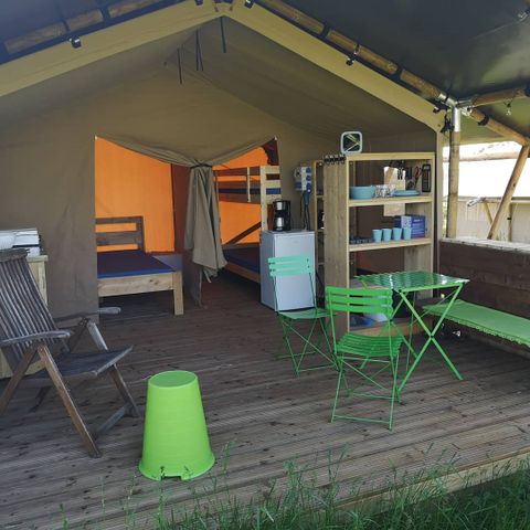 Tente en toile et en bois 4 personnes