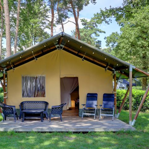 Tente en toile et en bois 6 personnes