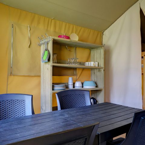 Tente en toile et en bois 6 personnes